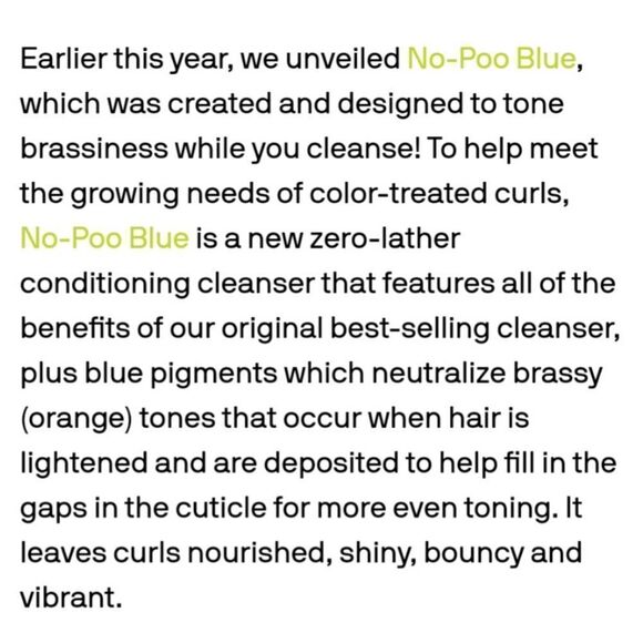 DEVA Curl NO POO Blue Anti-Brass Zero Lather Curl Cleanser - Picture 3 of 14